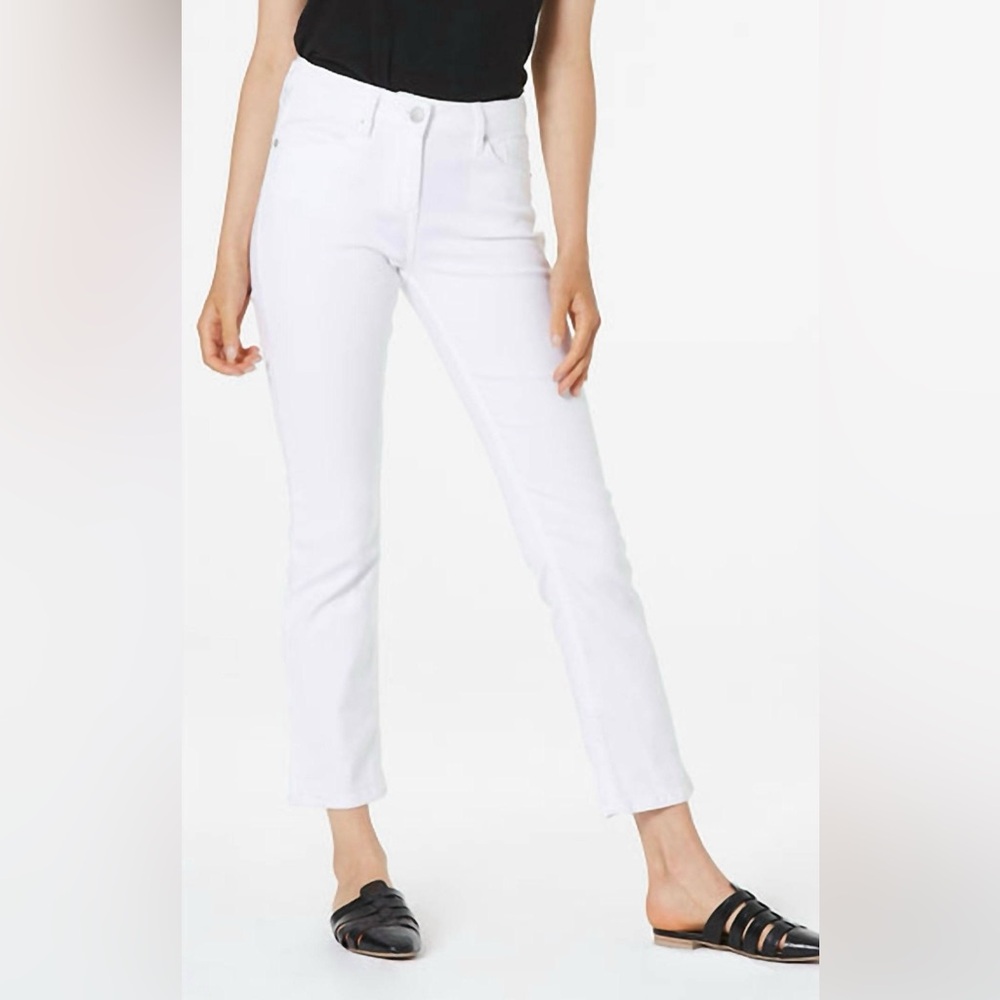 Dear John Women's Blaire White Straight Leg ankle Jeans